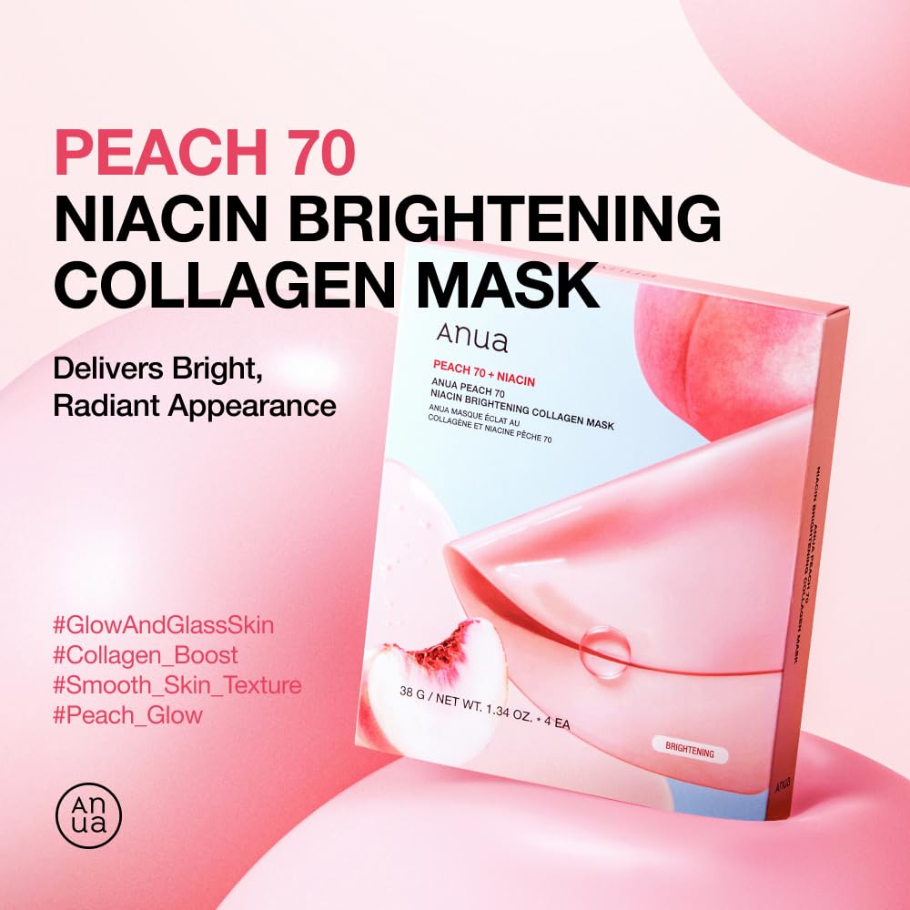 ANUA Peach 70 Niacin Brightening Collagen Mask - Snipetell