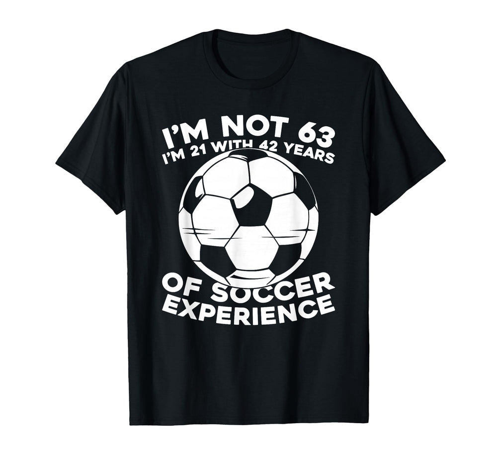 63Th Birthday Soccer Team Sports T-Shirt - Unique Graphic for Adults