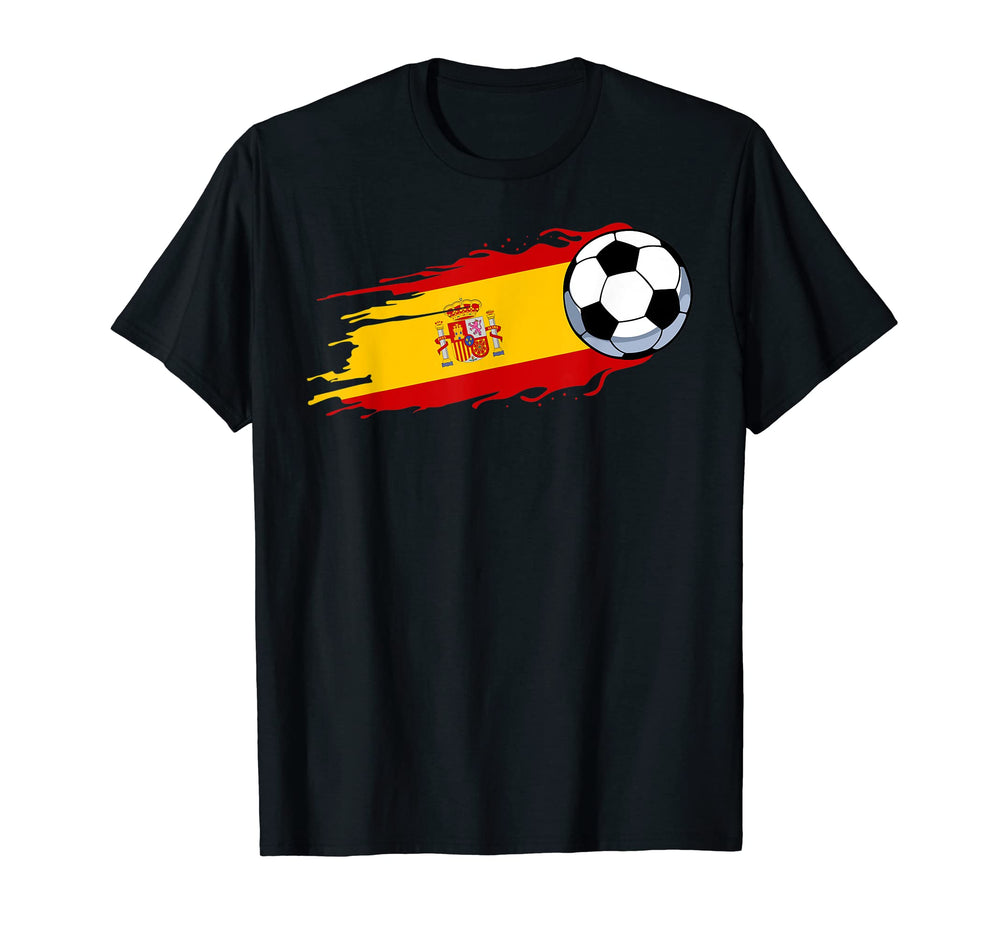Spanish Flag Football Fan Soccer Team T-Shirt - Graphic Print for Adults