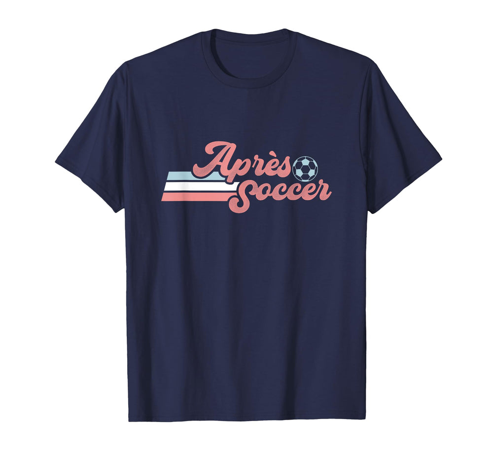 Trendy Apres Soccer Distressed Pastel T-Shirt - Graphic Print Men Women