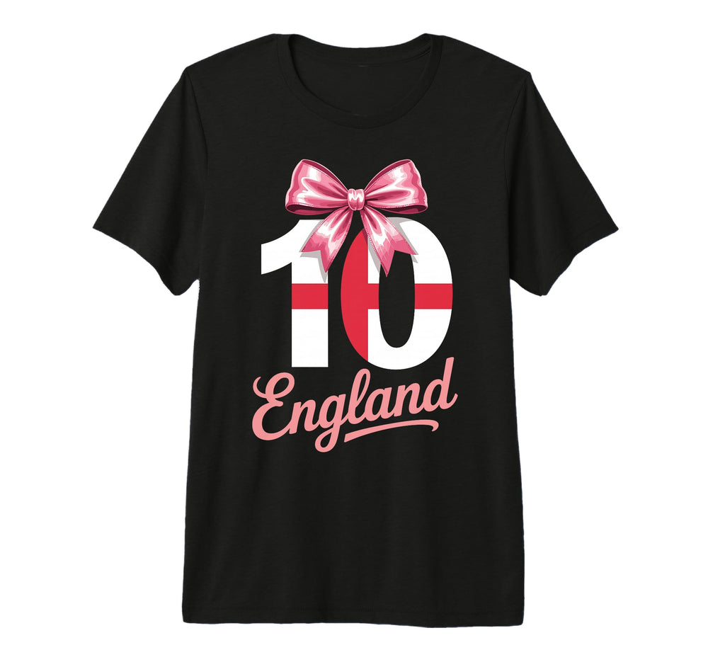 10 England Birthday Number 10 Soccer T-Shirt - Graphic Print for Adults