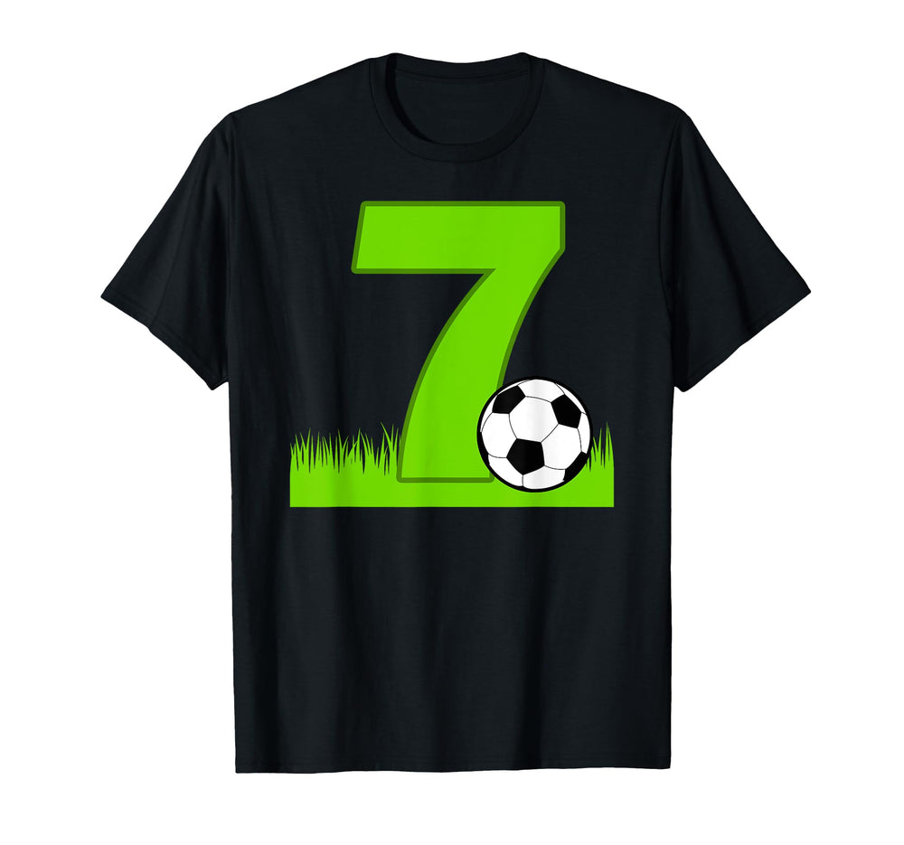 7Th Birthday Soccer 7 Years Old T-Shirt - Streetwear Style Unisex