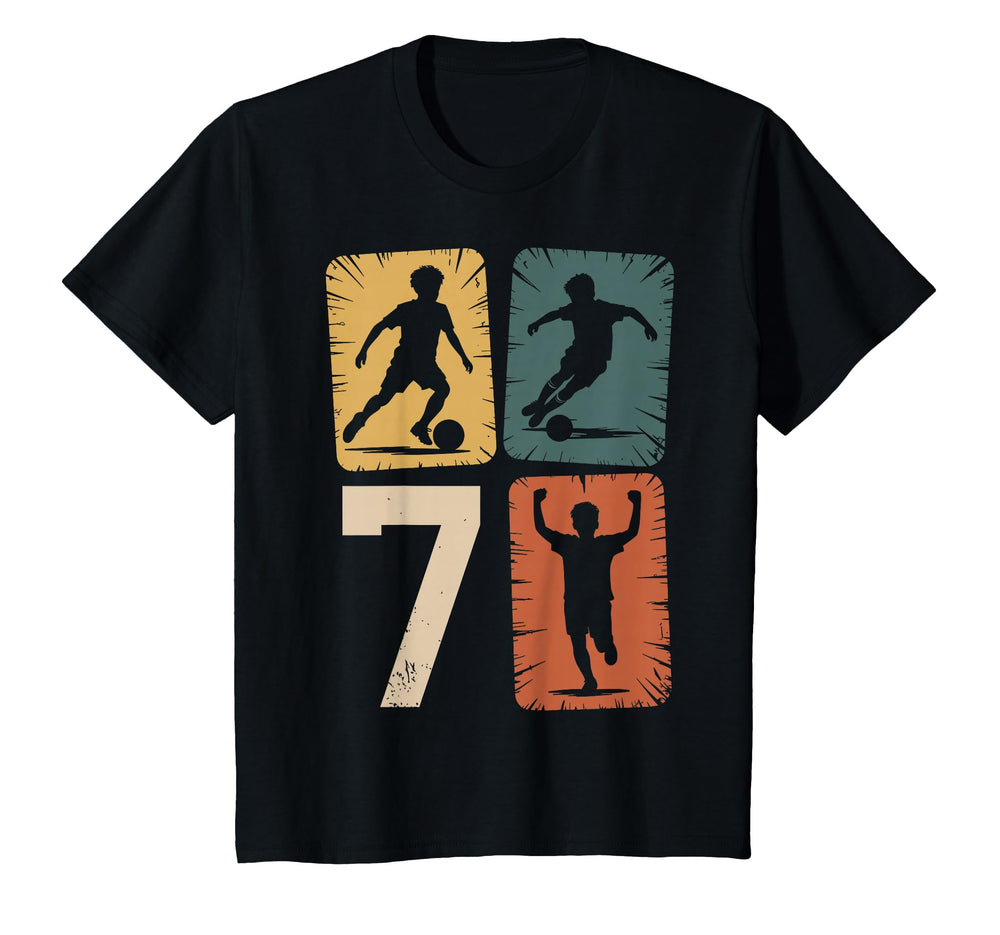 7Th Birthday 7 Soccer Player T-Shirt - Fun Novelty Design for Adults