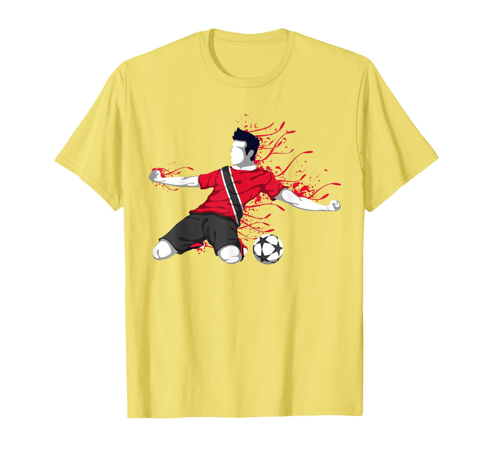 Trinidad And Tobago Soccer Trinidadian T-Shirt - Graphic Print for Adults
