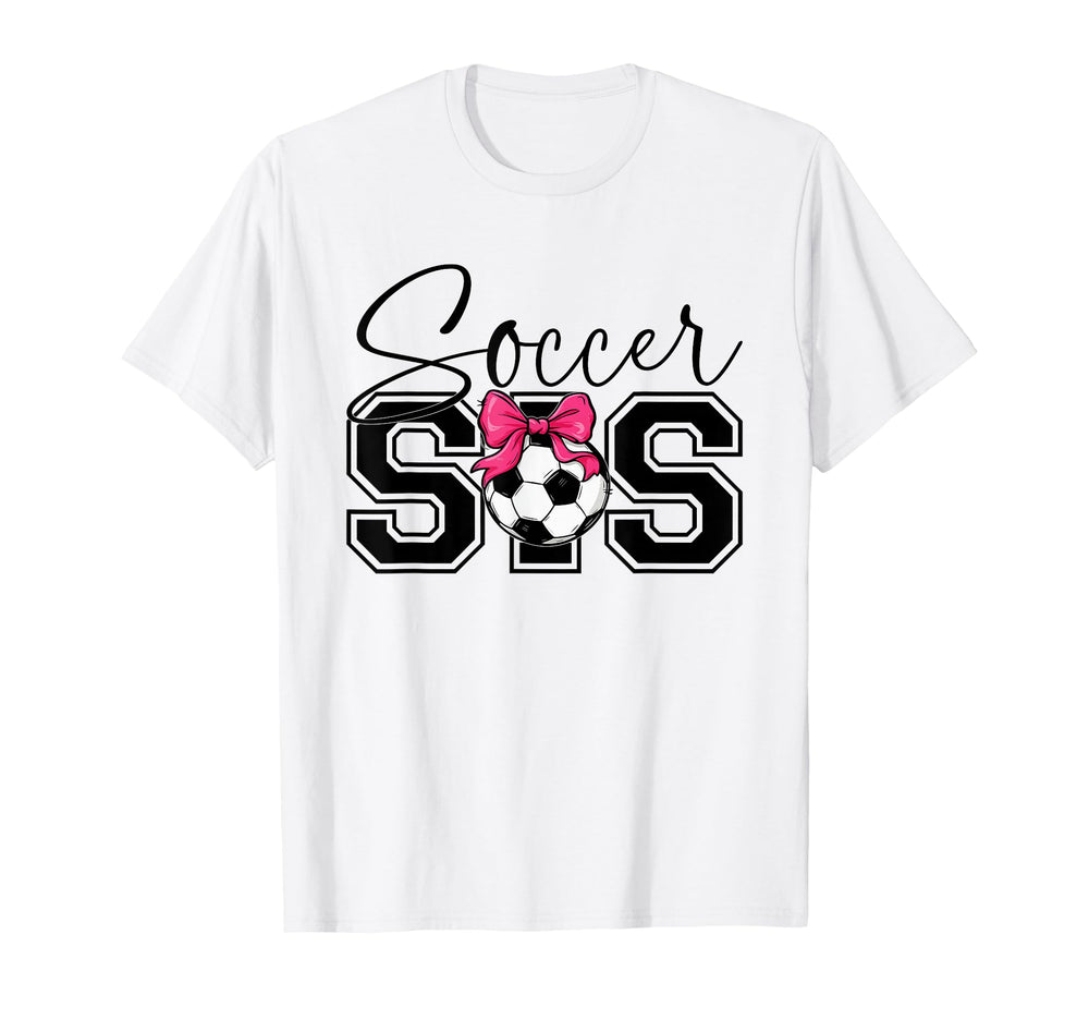Soccer Sister Heart Big Sister Little T-Shirt - Trendy Graphic Men Women
