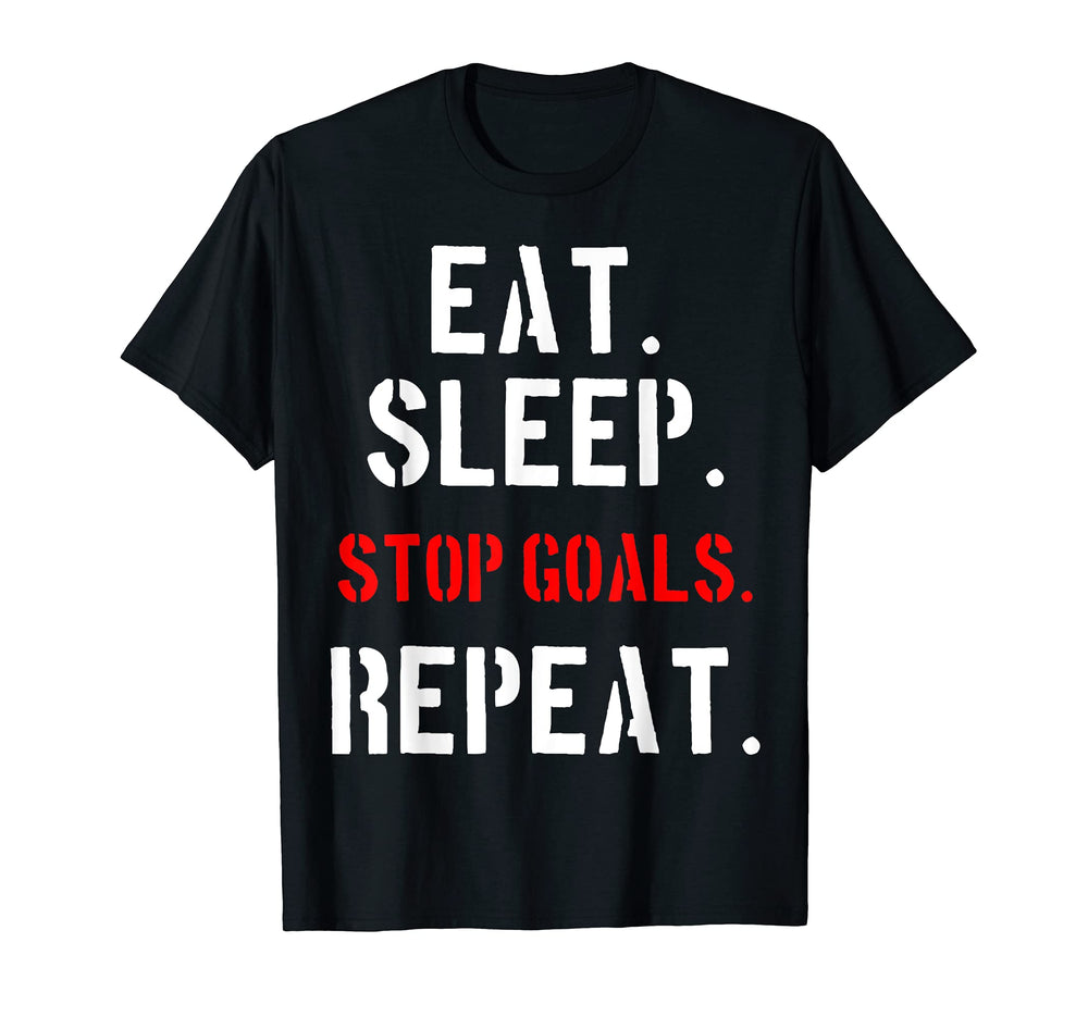 Goalie Soccer Hockey Funny Gift T-Shirt - Minimalist Print Unisex