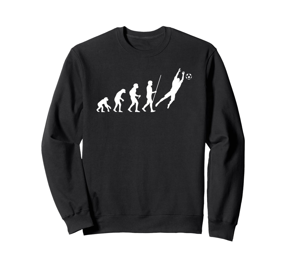 Goalkeeper Evolution Soccer Goalie Sweatshirt - Trendy Graphic for Adults