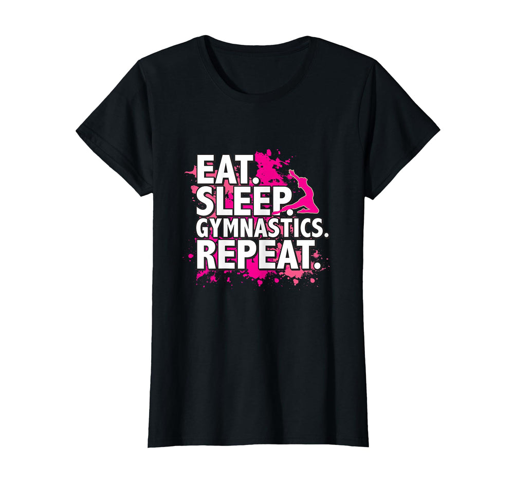 Eat Sleep Gymnastics Repeat T-Shirt - Custom Art Print Men Women