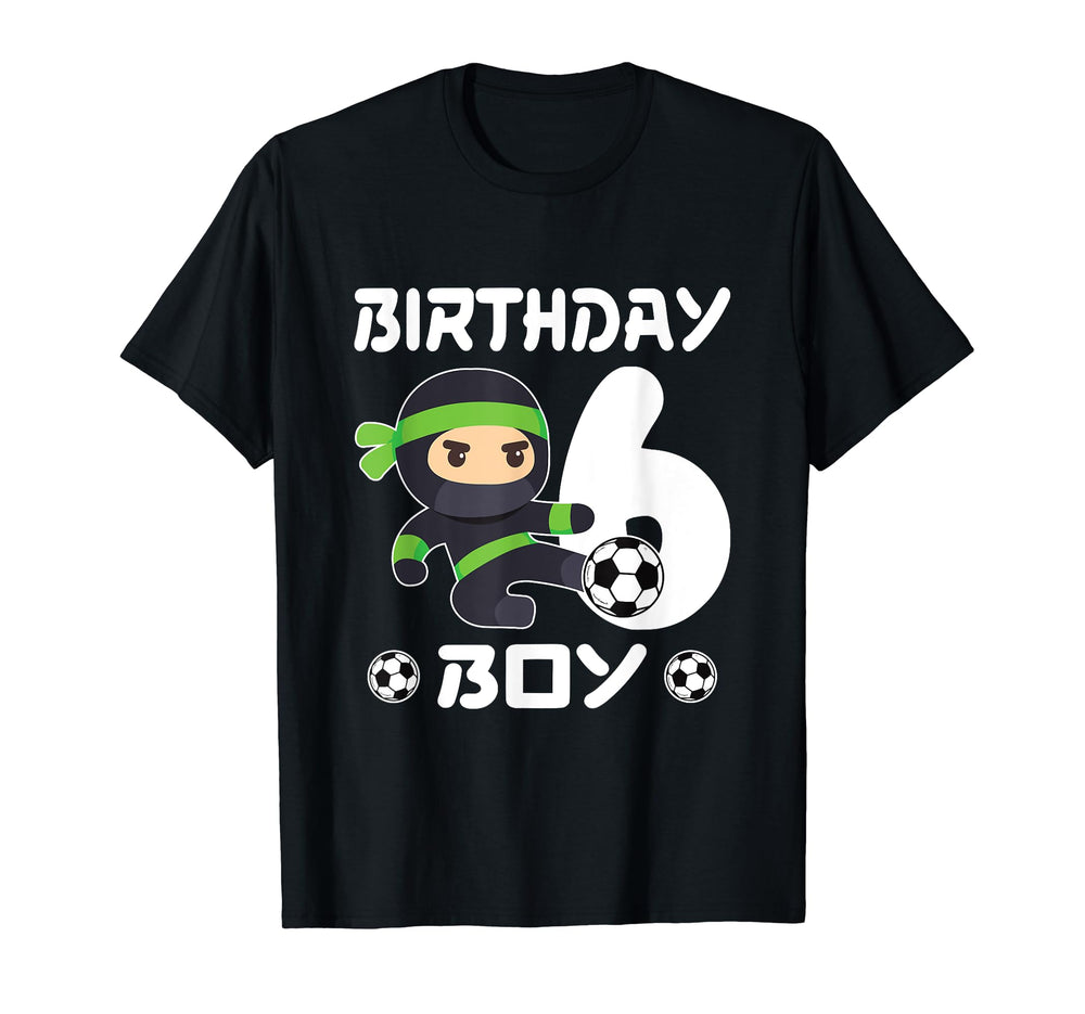 6Th Birthday Soccer Six 6 Year Old T-Shirt - Minimalist Print Unisex