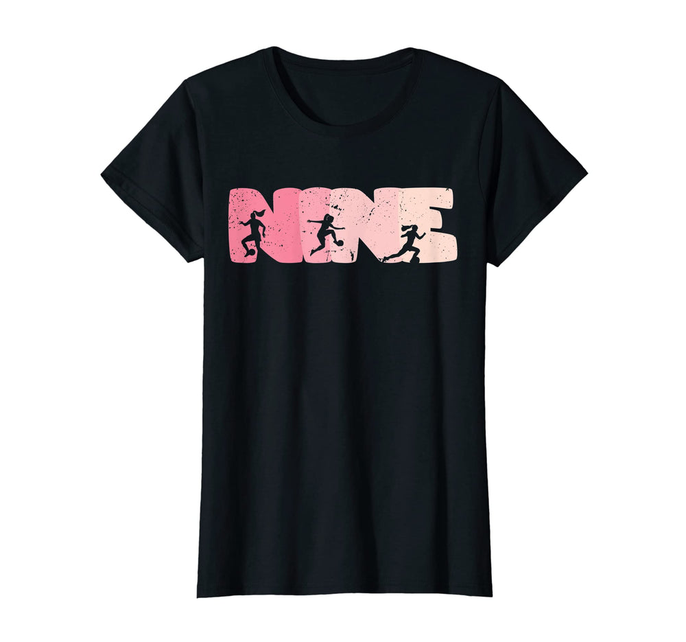 9 Year Old Soccer Birthday 9Th B Day T-Shirt - Aesthetic Graphic Men Women