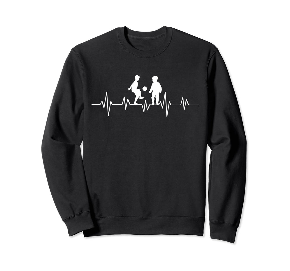 Soccer Heartbeat Funny Soccer And Sweatshirt - Aesthetic Graphic Unisex