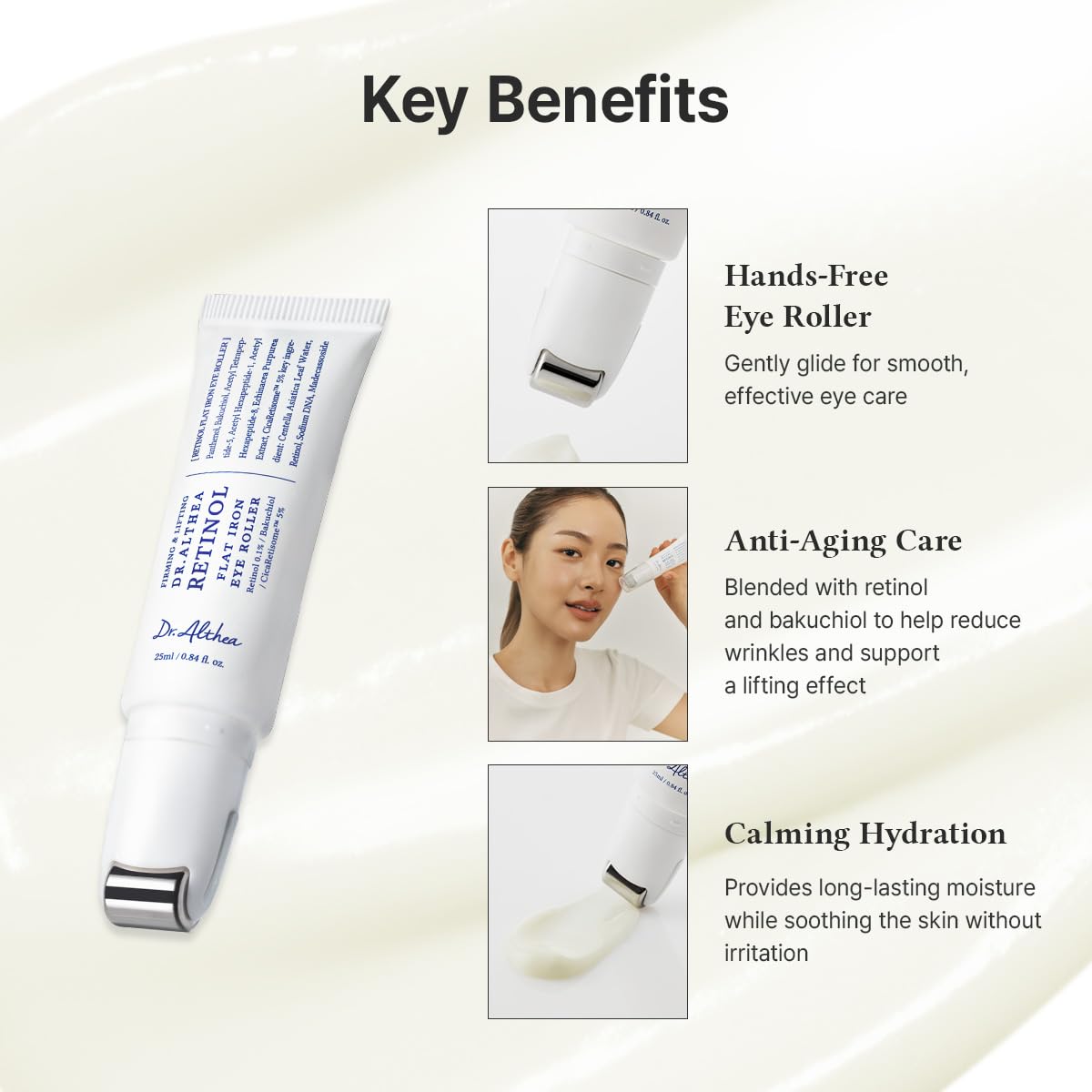Dr. Althea Retinol Flat Iron Eye Roller - Snipetell
