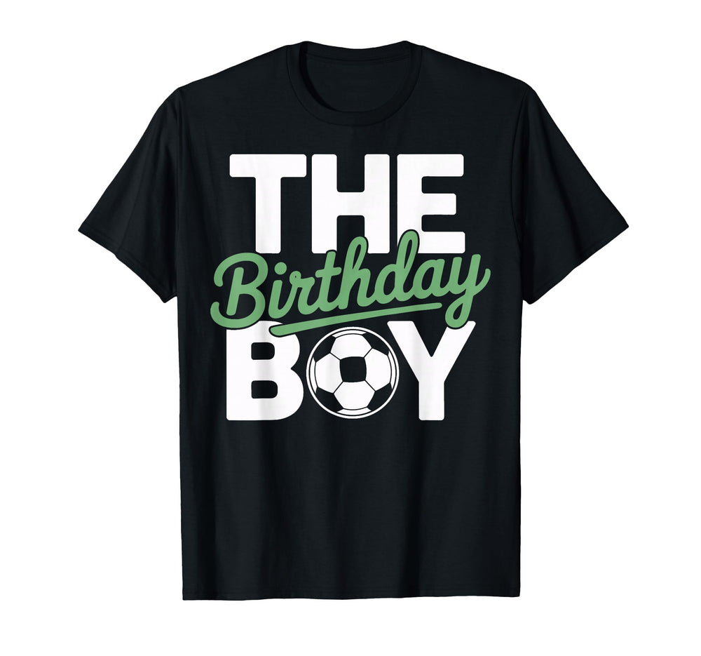 Birthday Soccer Ball Birthday Party T-Shirt - Custom Art Print for Adults