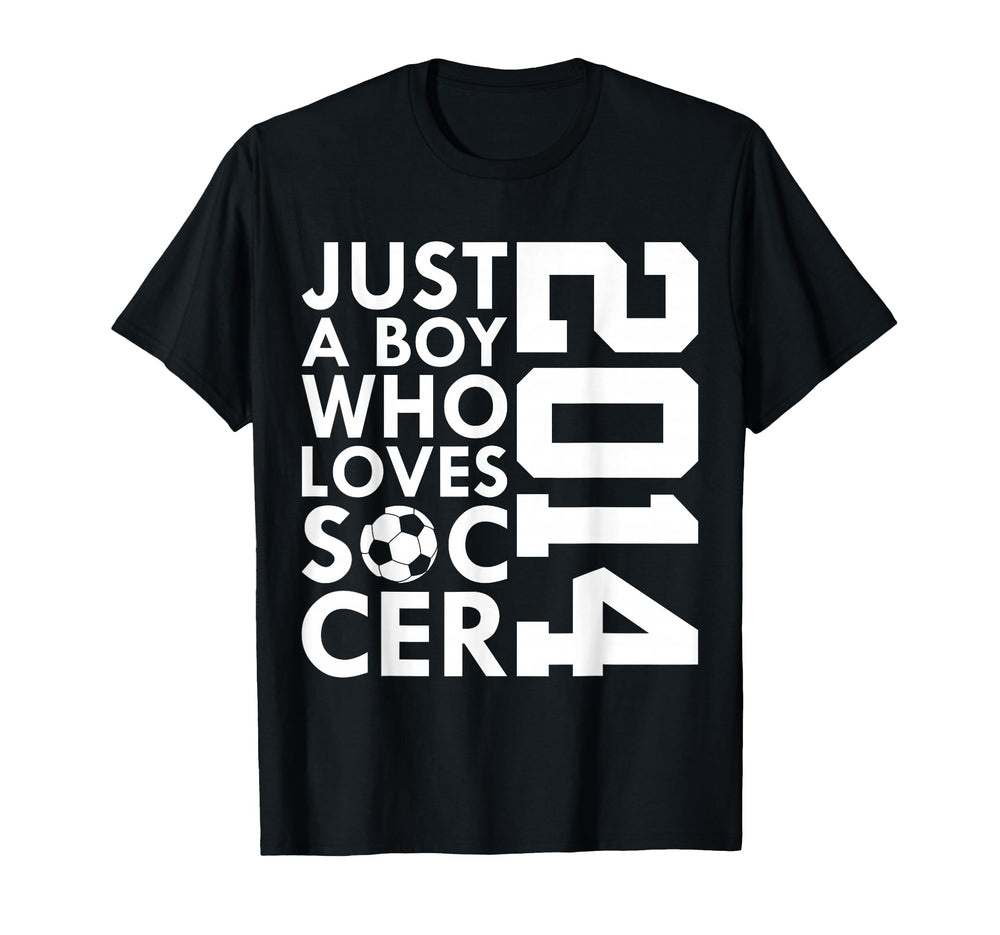 2014 Just Who Loves Soccer 12Th T-Shirt - Minimalist Print for Adults