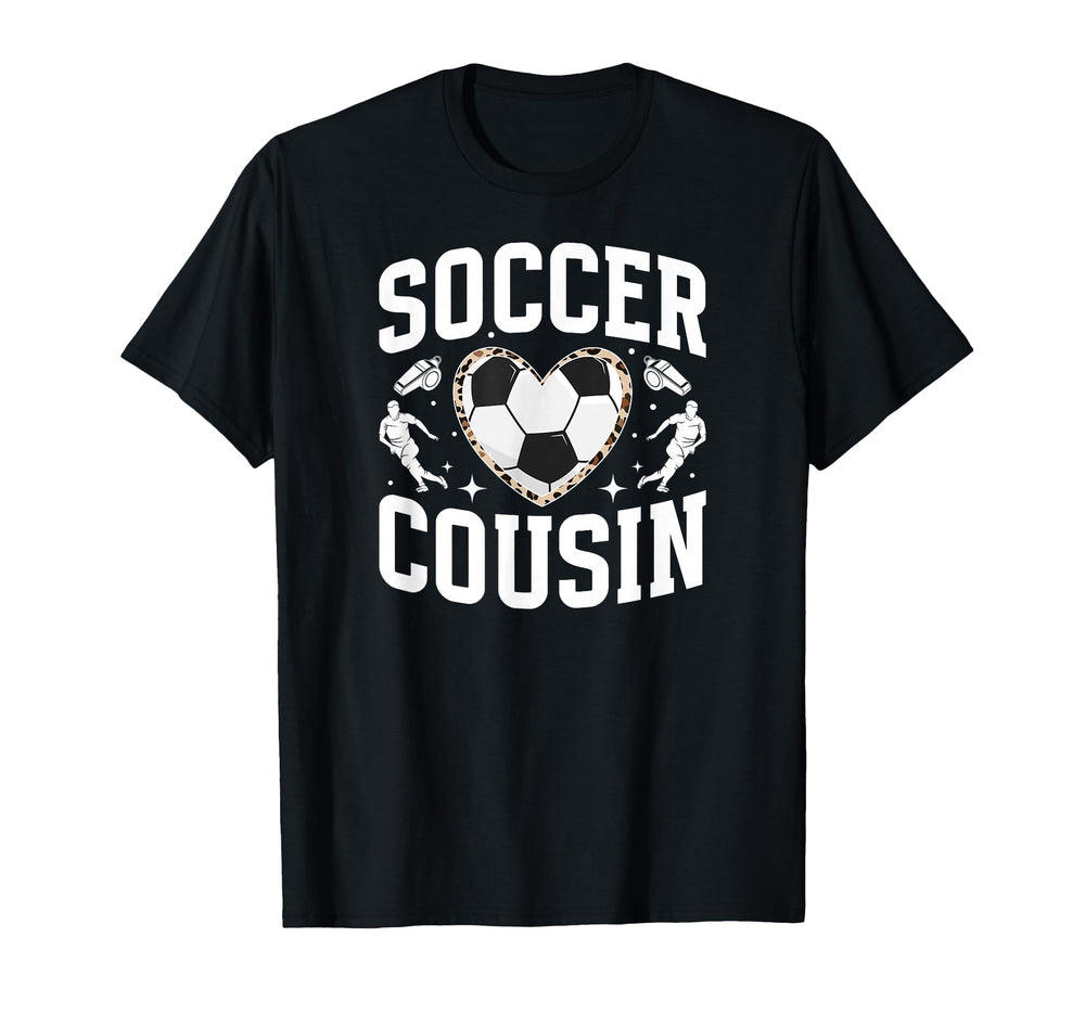Soccer Cousin Heart Cousin Soccer Player T-Shirt - Unique Graphic Unisex