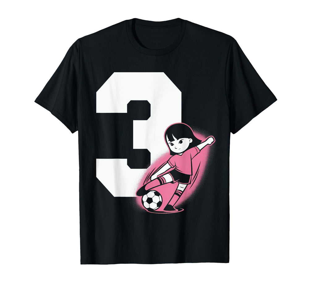 3 Soccer Birthday Gift Soccer Fan T-Shirt - Trendy Graphic for Adults