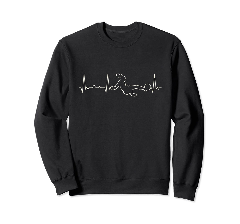 Funny Heartbeat Soccer Volley Shot Sweatshirt - Aesthetic Graphic Men Women