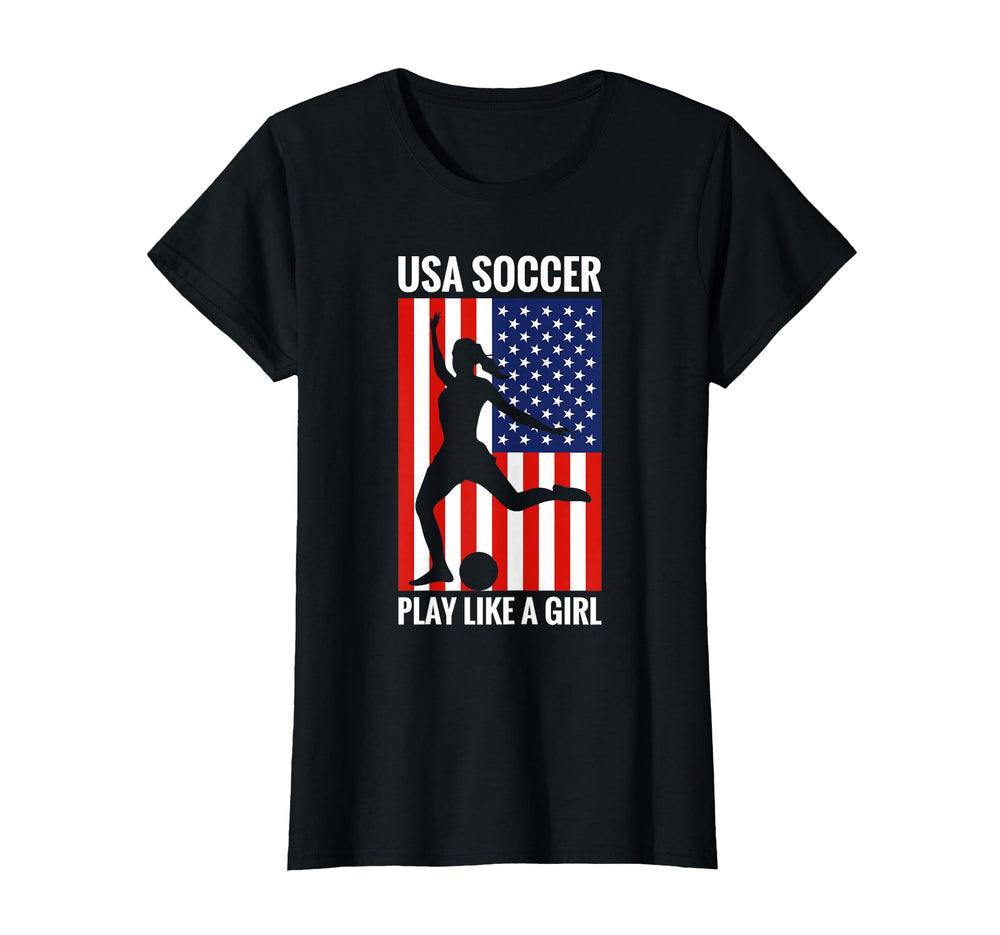 Funny Soccer Usa Soccer Play Like T-Shirt - Trendy Graphic for Adults