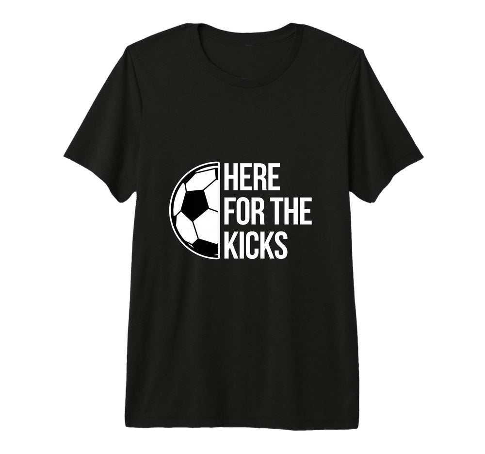 Kicks Soccer Football Goal Striker T-Shirt - Minimalist Print Men Women