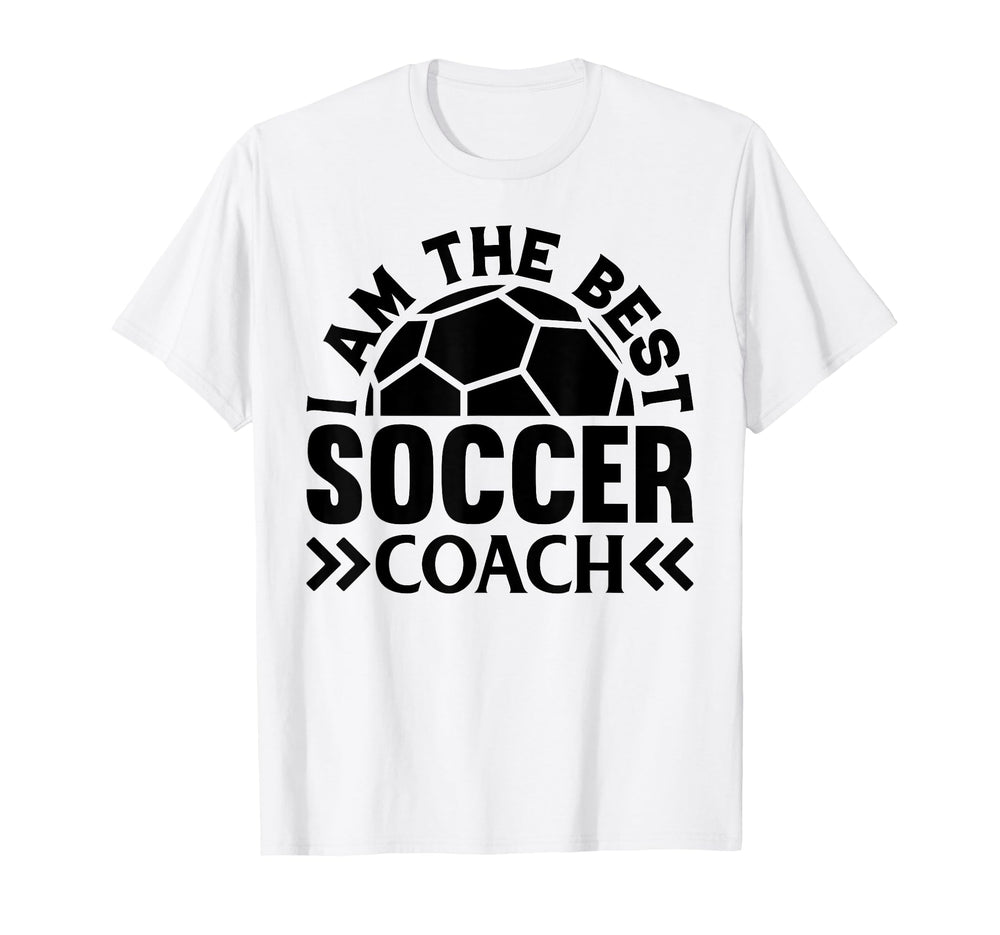 Soccer Trainer I Am Best Soccer Coach T-Shirt - Minimalist Print Unisex