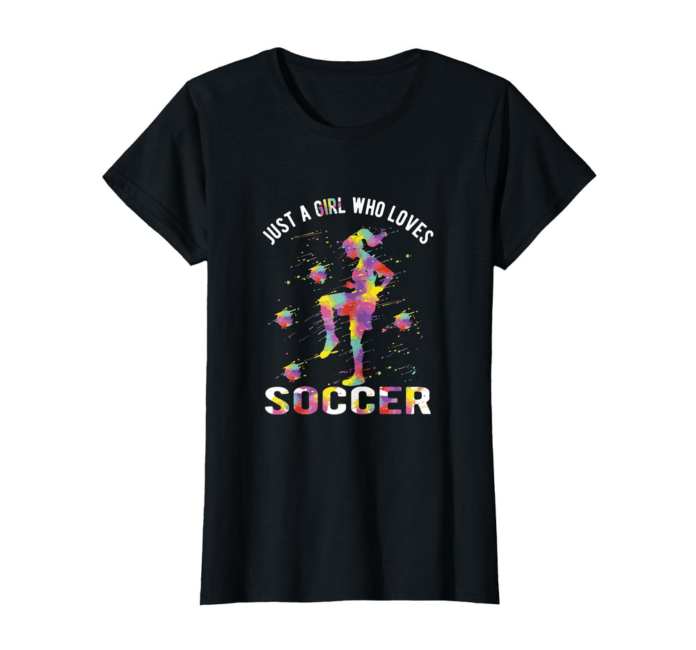 Just Who Loves Soccer T-Shirt - Aesthetic Graphic Men Women