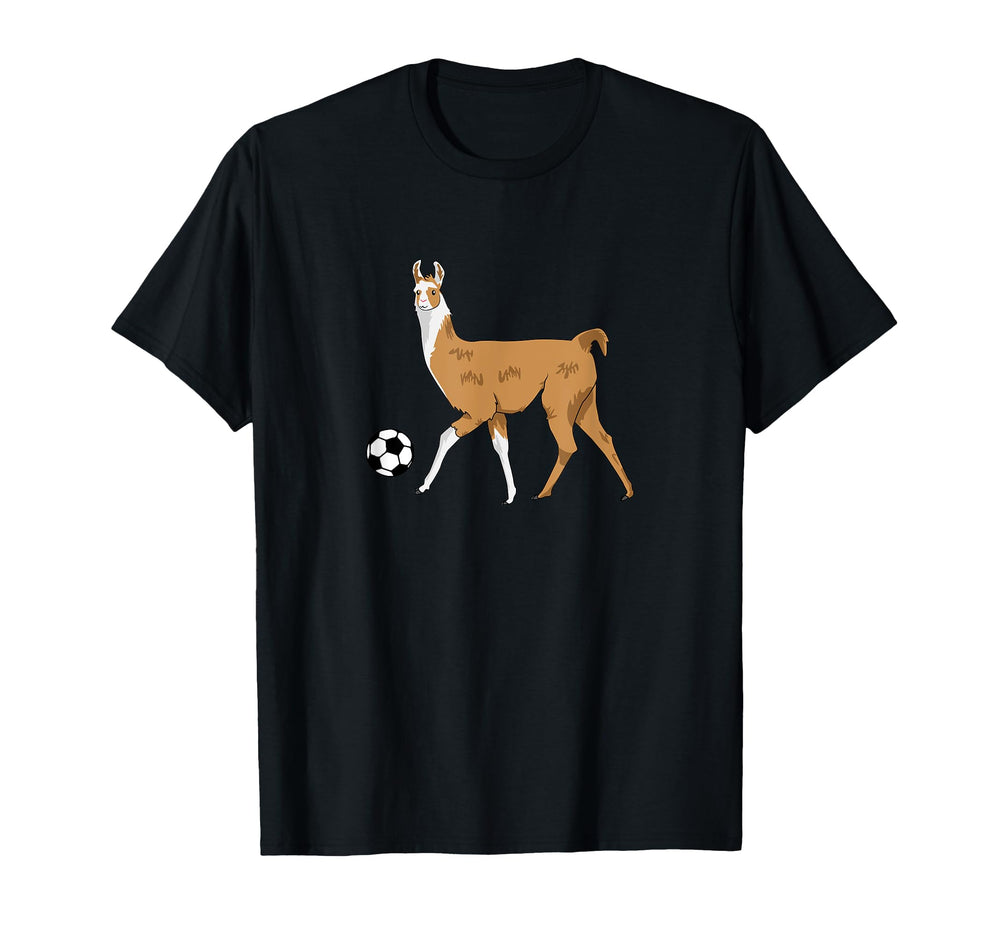 Soccer Llama Futbol Llama T-Shirt - Casual Everyday Wear for Adults