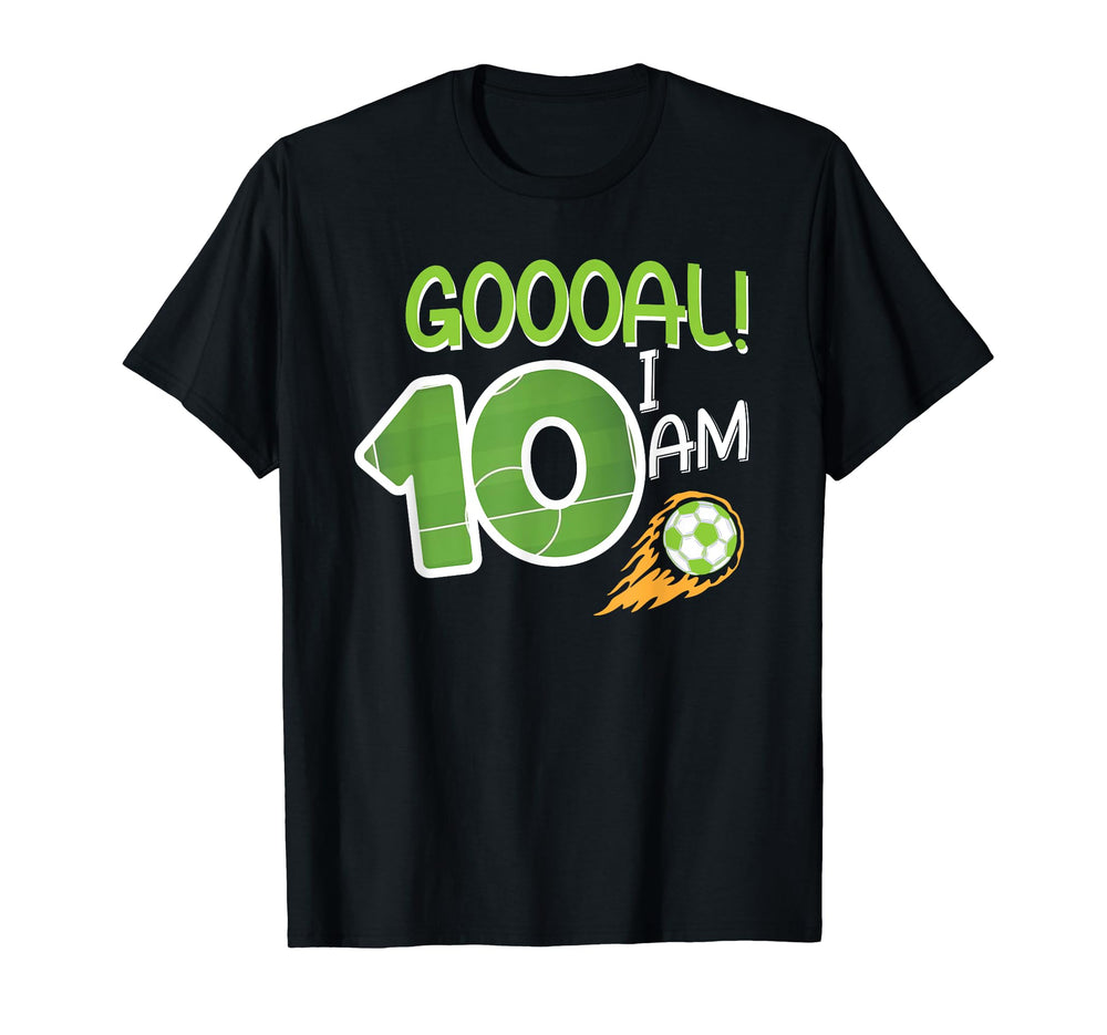 Soccer Im 10 Years Old Birthday T-Shirt - Fun Novelty Design Men Women