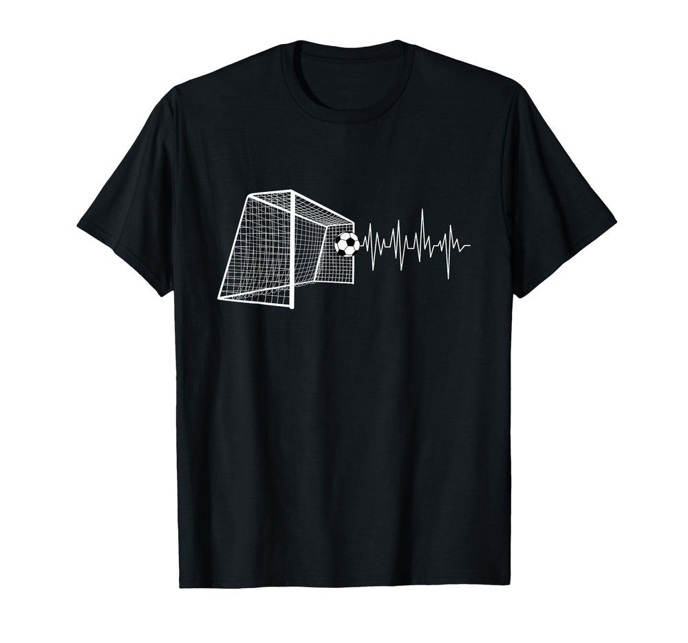 Funny Soccer Heartbeat Ecg Football T-Shirt - Aesthetic Graphic for Adults