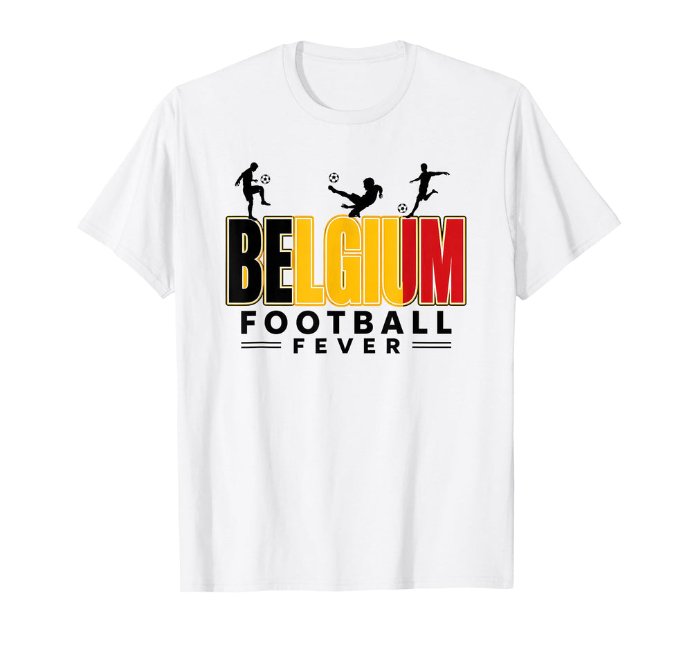 Belgium Football Fever 2026 Soccer T-Shirt - Minimalist Print Men Women