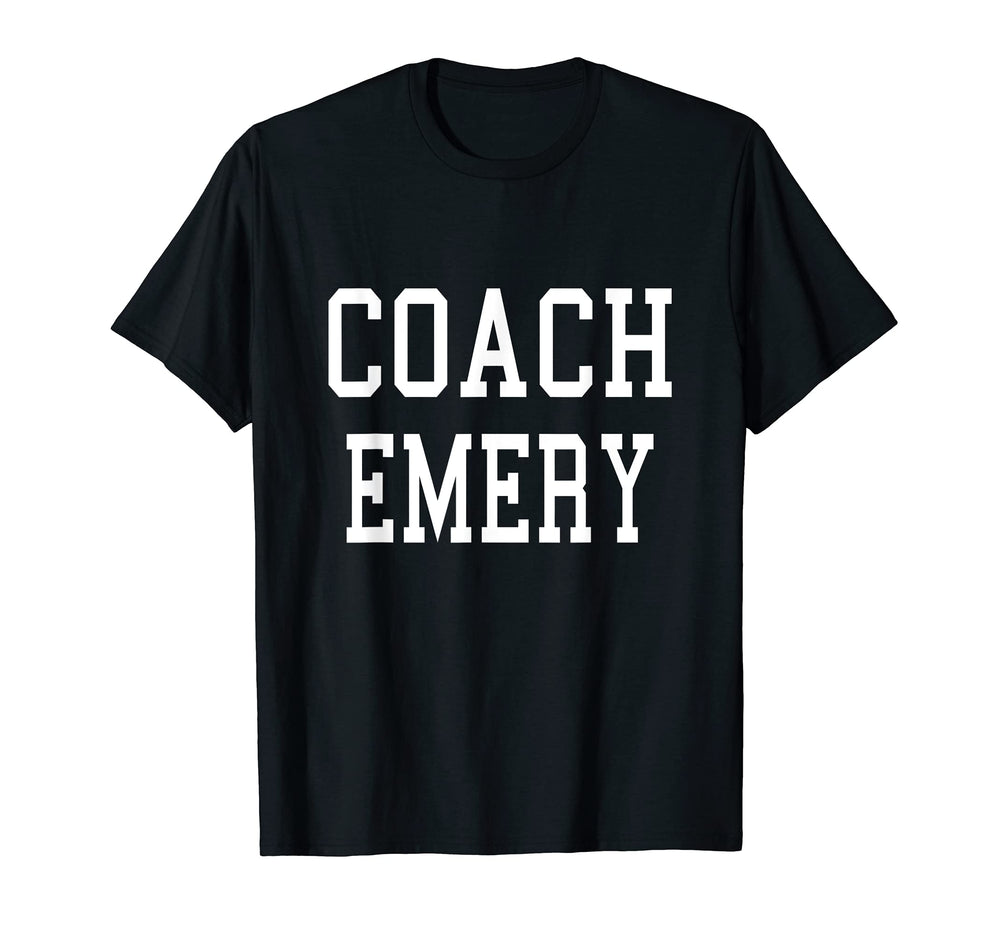 Coach Emery Custom Football Soccer T-Shirt - Novelty Apparel Unisex
