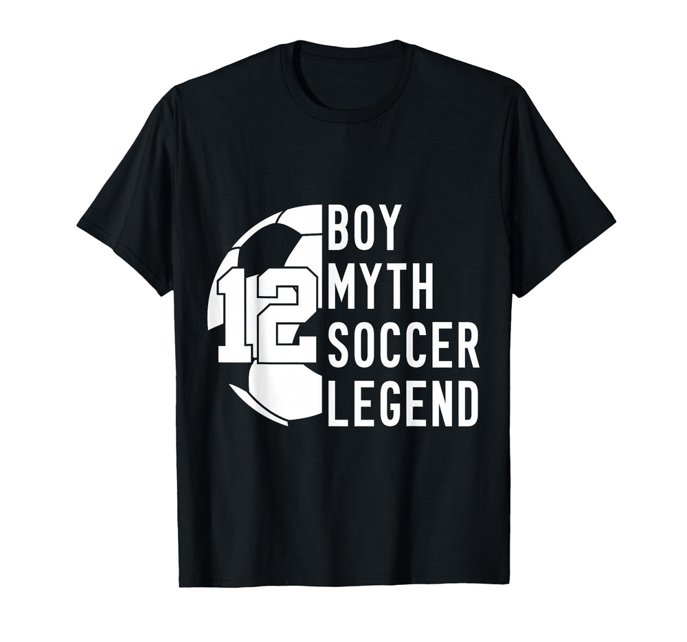 12 Years Myth Soccer Legend 12Th T-Shirt - Trendy Graphic Men Women