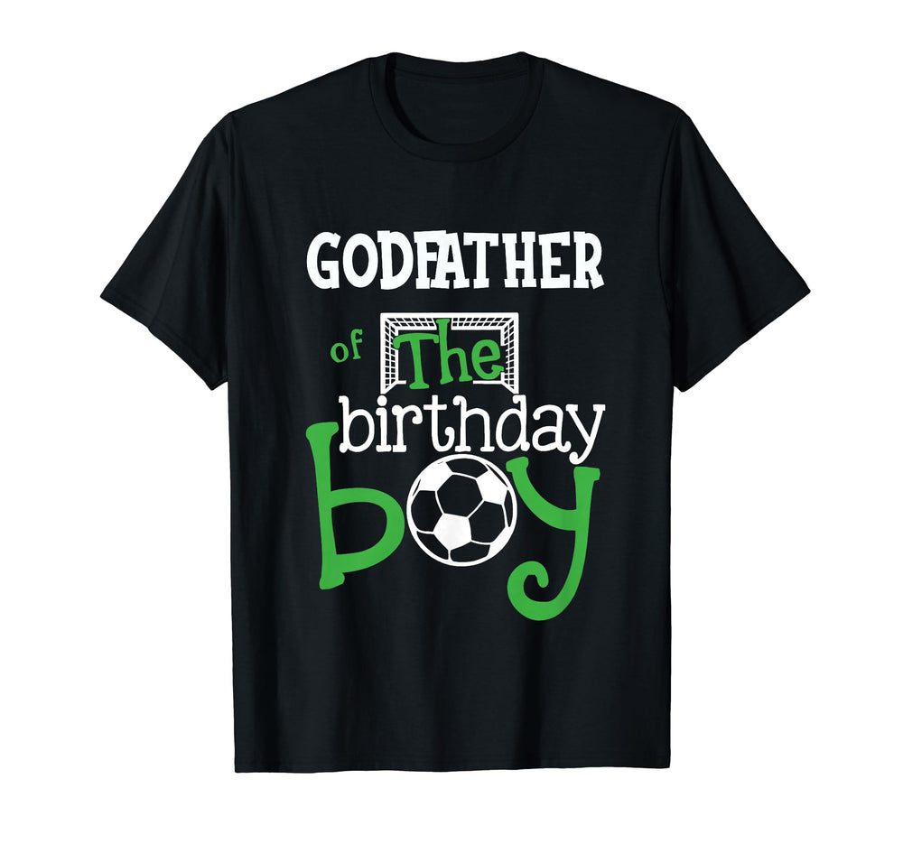 Godfather Birthday Soccer Player T-Shirt - Novelty Apparel for Adults
