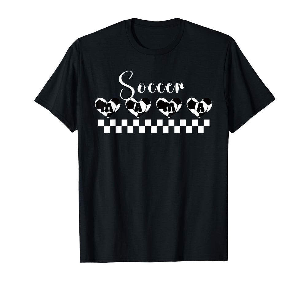 Soccer Mom Mama Heart Ball Sports Mom T-Shirt - Fun Novelty Design Unisex