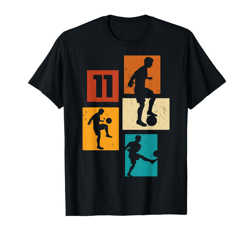 11Th Birthday Soccer Player Football T-Shirt - Custom Art Print for Adults
