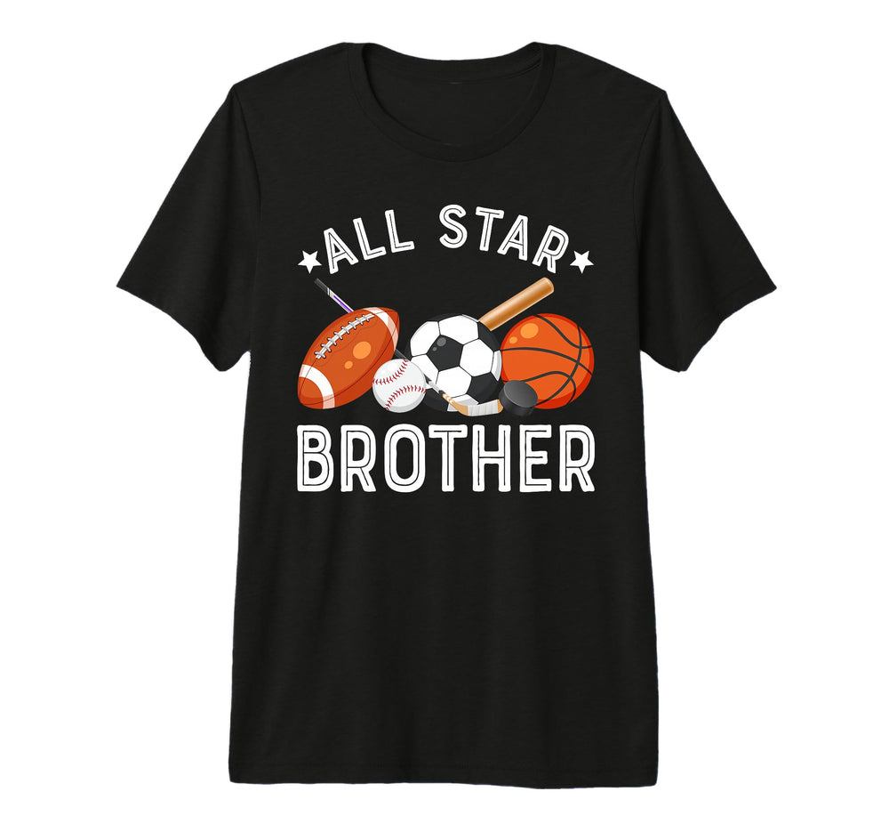 All Star Brother Birthday Basketball T-Shirt - Unique Graphic Unisex