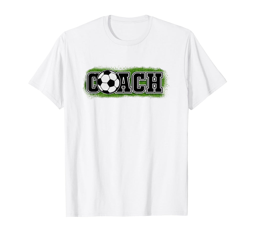 That Says Word Coach Soccer Ball Sports T-Shirt - Novelty Apparel Unisex