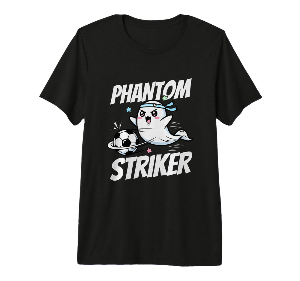 Phantom Striker Funny Ghost Soccer T-Shirt - Fun Novelty Design Unisex