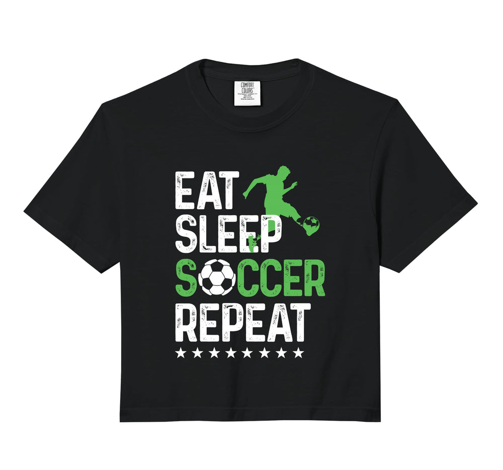 Eat Sleep Soccer Repeat Sport Player Hoodie - Unique Graphic Men Women