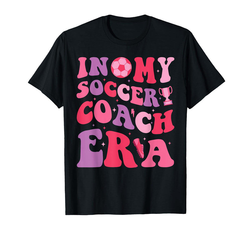 My Soccer Coach Era Groovy Proud T-Shirt - Trendy Graphic for Adults