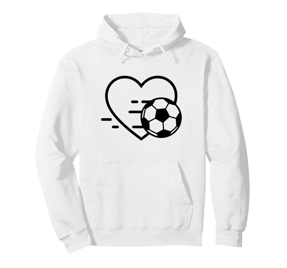 Soccer Love Heart Fans And Players Hoodie - Unique Graphic Men Women