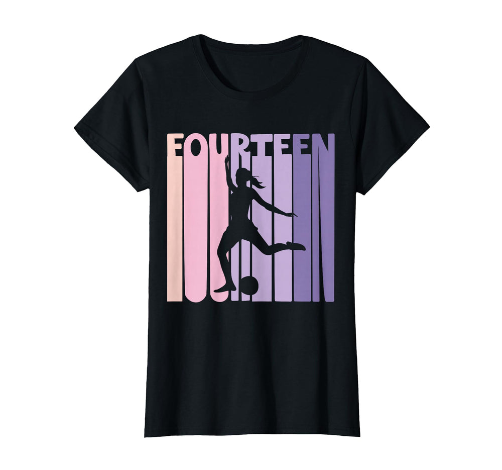 14 Years Soccer Gift 14Th Birthday T-Shirt - Novelty Apparel for Adults