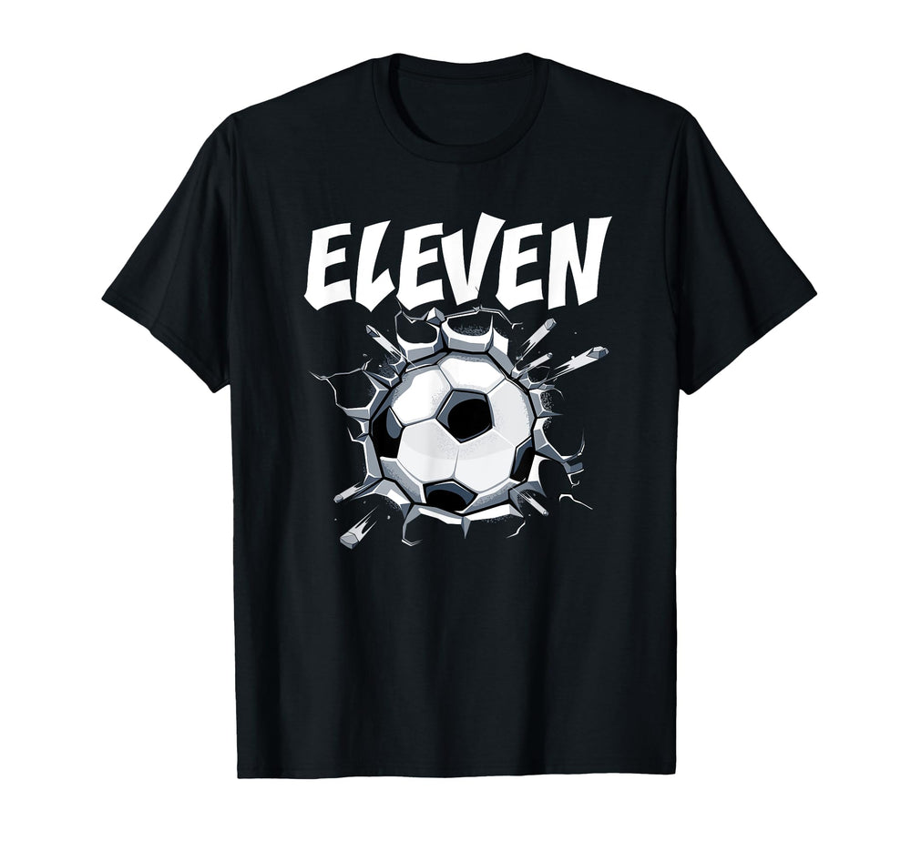 11 Year Old Soccer Birthday Party T-Shirt - Aesthetic Graphic Men Women
