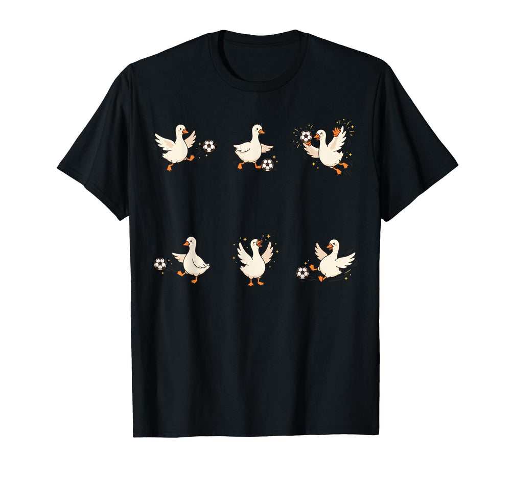 Silly Goose Playing Soccer Player Goalie T-Shirt - Novelty Apparel Unisex