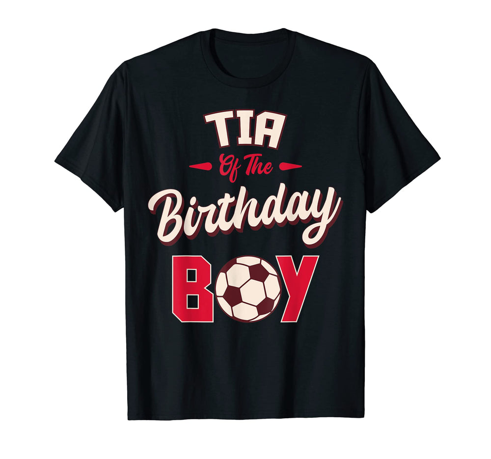 Tia Birthday Soccer Player Bday Party T-Shirt - Trendy Graphic Men Women