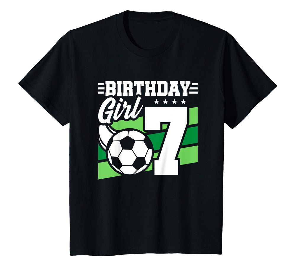 Soccer Birthday Party 7 Year Old 7Th T-Shirt - Aesthetic Graphic Unisex