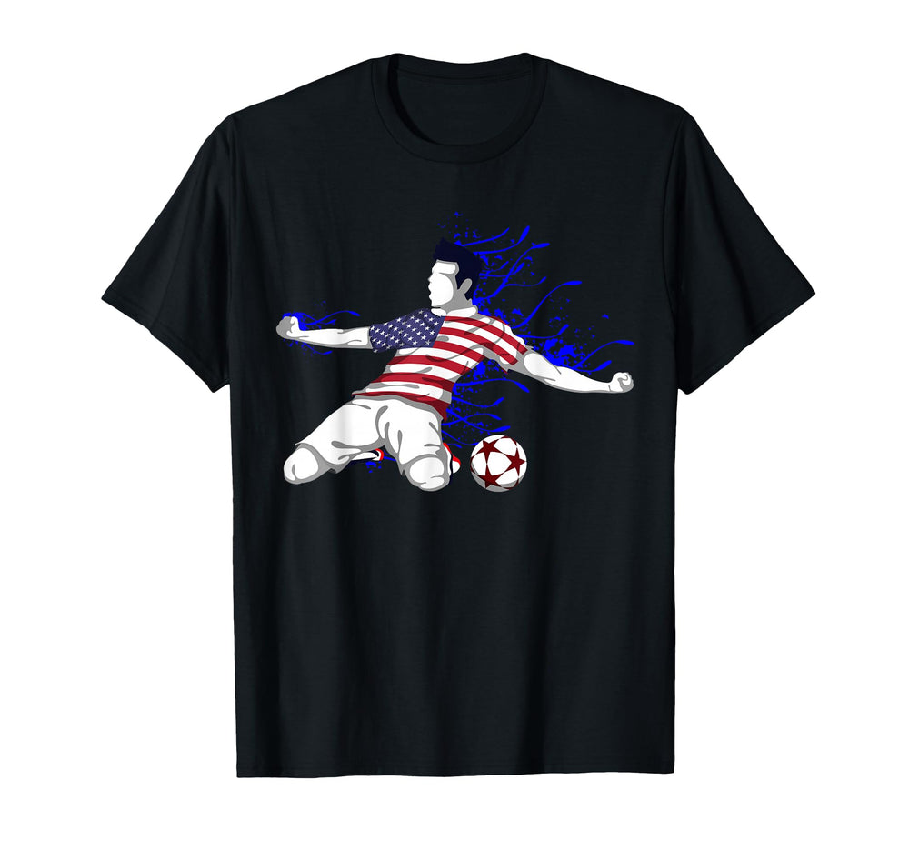 America National Soccer Team Jersey T-Shirt - Graphic Print Men Women