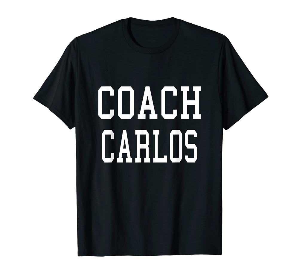 Coach Carlos Custom Football Soccer T-Shirt - Graphic Print for Adults