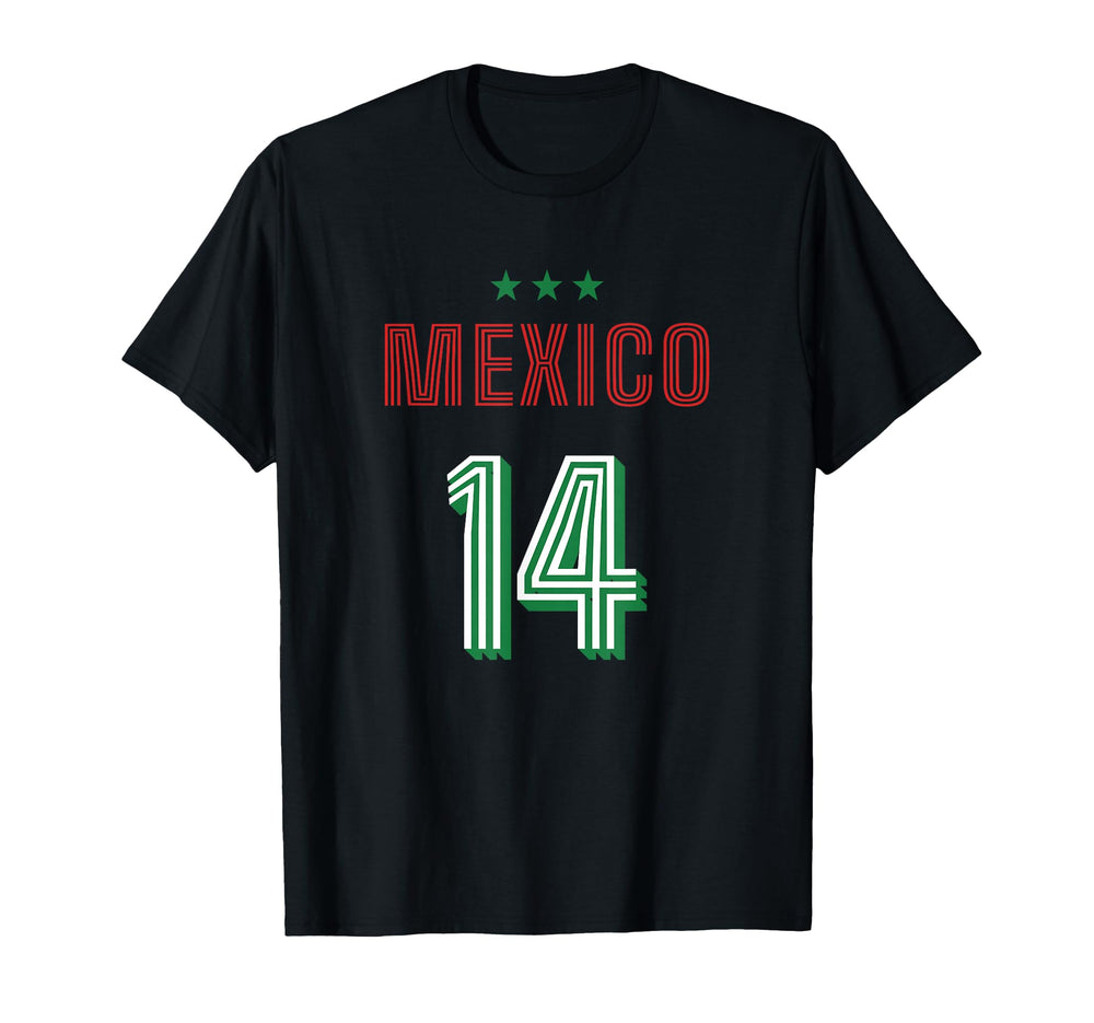 Mexico Soccer 14 Football Game Fan T-Shirt - Streetwear Style Unisex