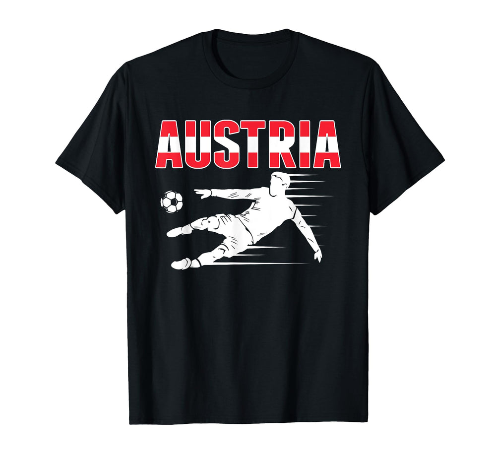 Austria Soccer Fans Jersey Austrian T-Shirt - Custom Art Print Men Women