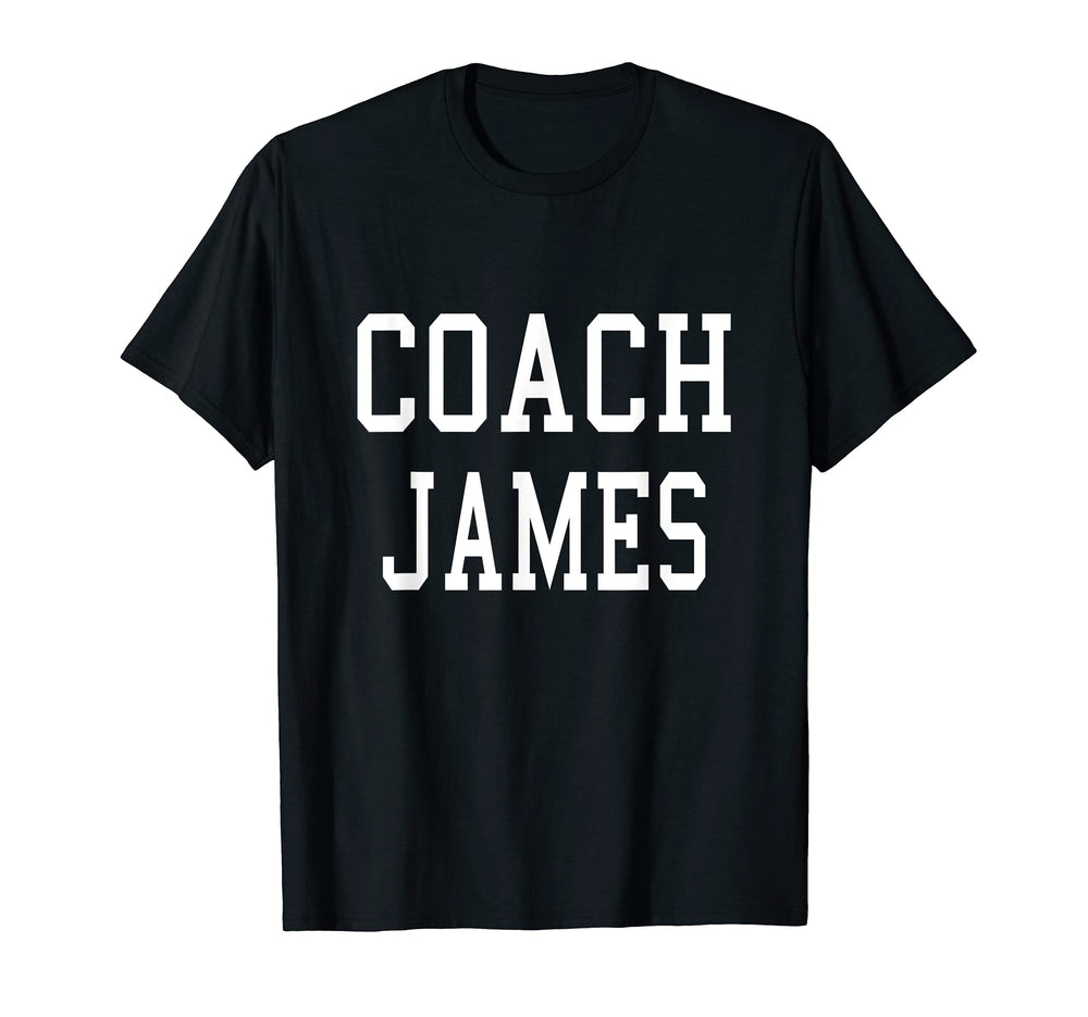 Coach James Custom Football Soccer T-Shirt - Minimalist Print Men Women